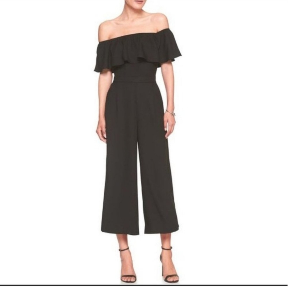 Off Shoulder Wide Leg Jumpsuit